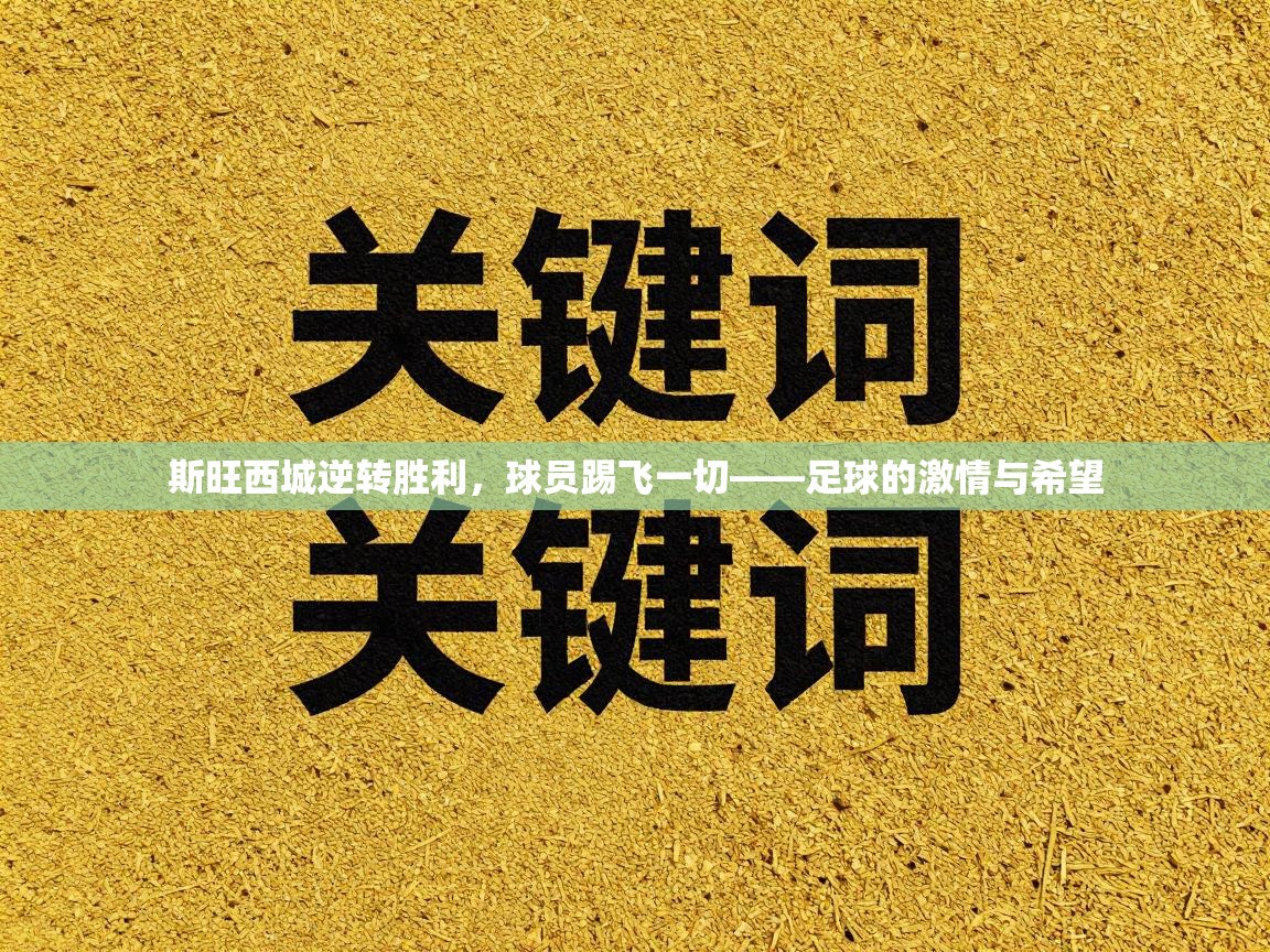 斯旺西城逆转胜利，球员踢飞一切——足球的激情与希望  第1张